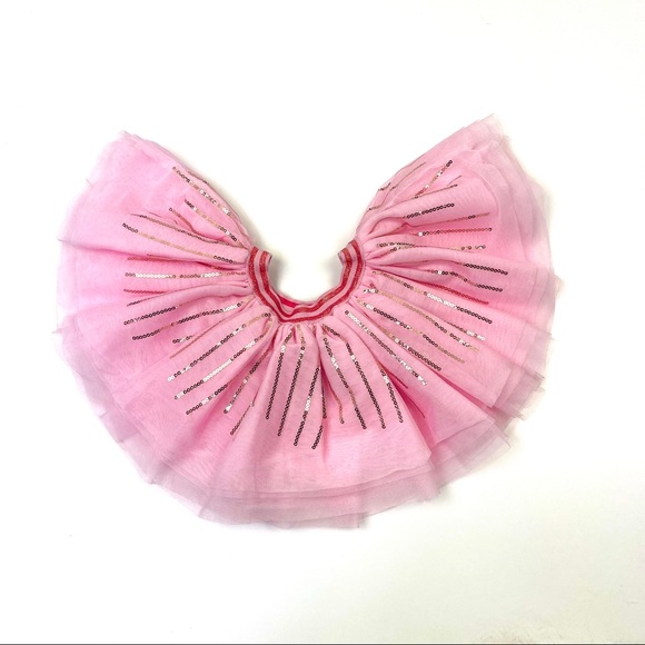 🐯2/$15🐯 DISNEY Princess TuTu Skirt Pink Sequins - Picture 7 of 14